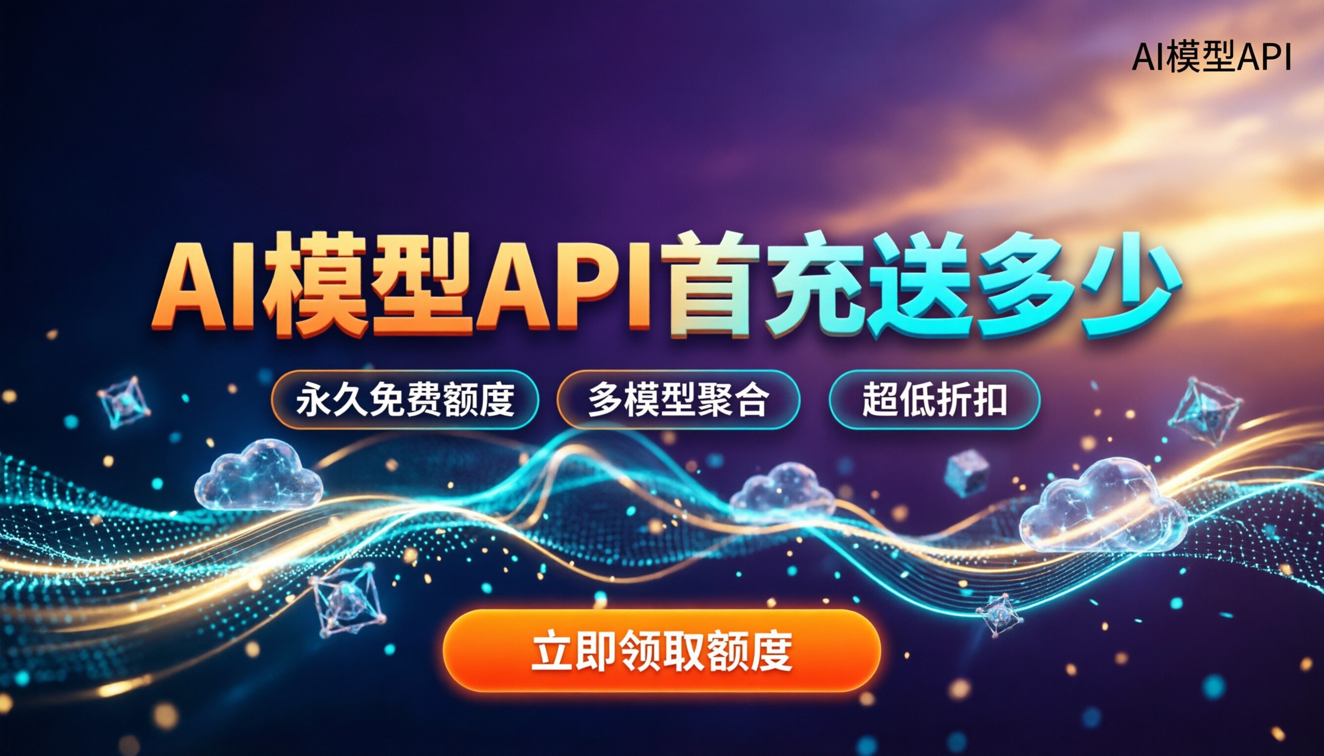 AI模型API新用户首充送多少：各大平台免费额度与省钱买